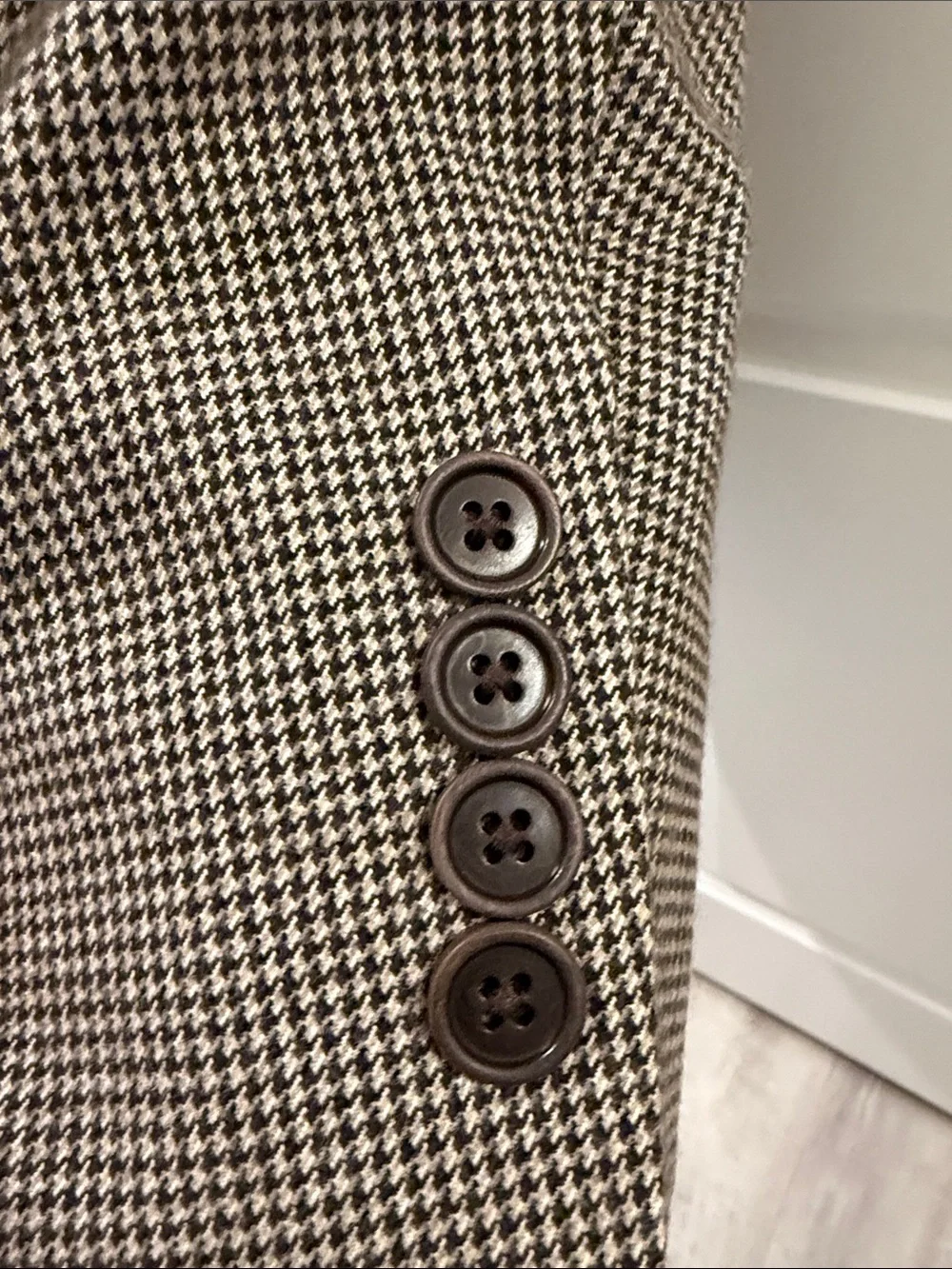 Brooks Brothers Brown/Tan Houndstooth Sport Coat Blazer